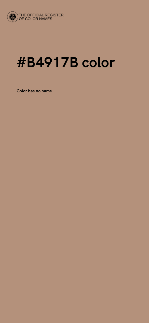 #B4917B color image