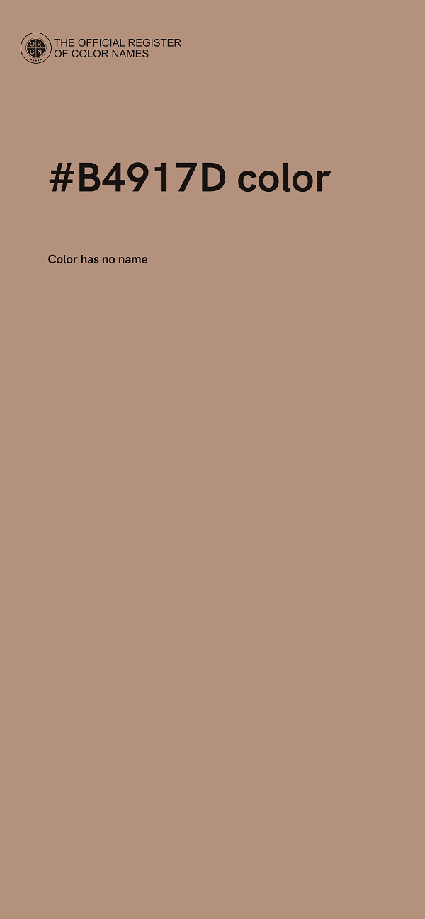 #B4917D color image