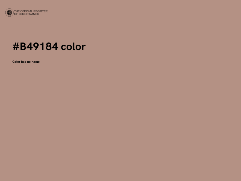 #B49184 color image
