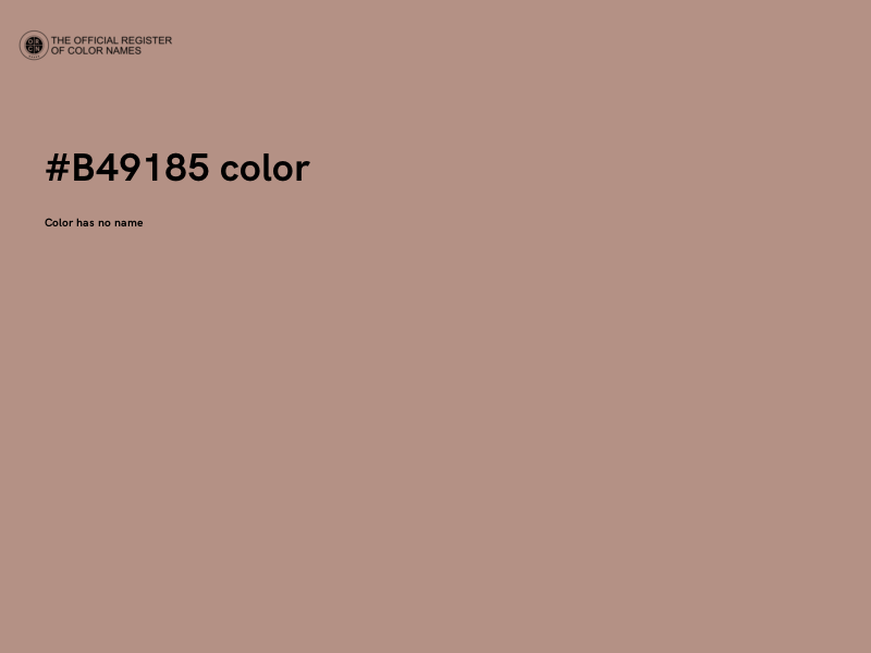 #B49185 color image