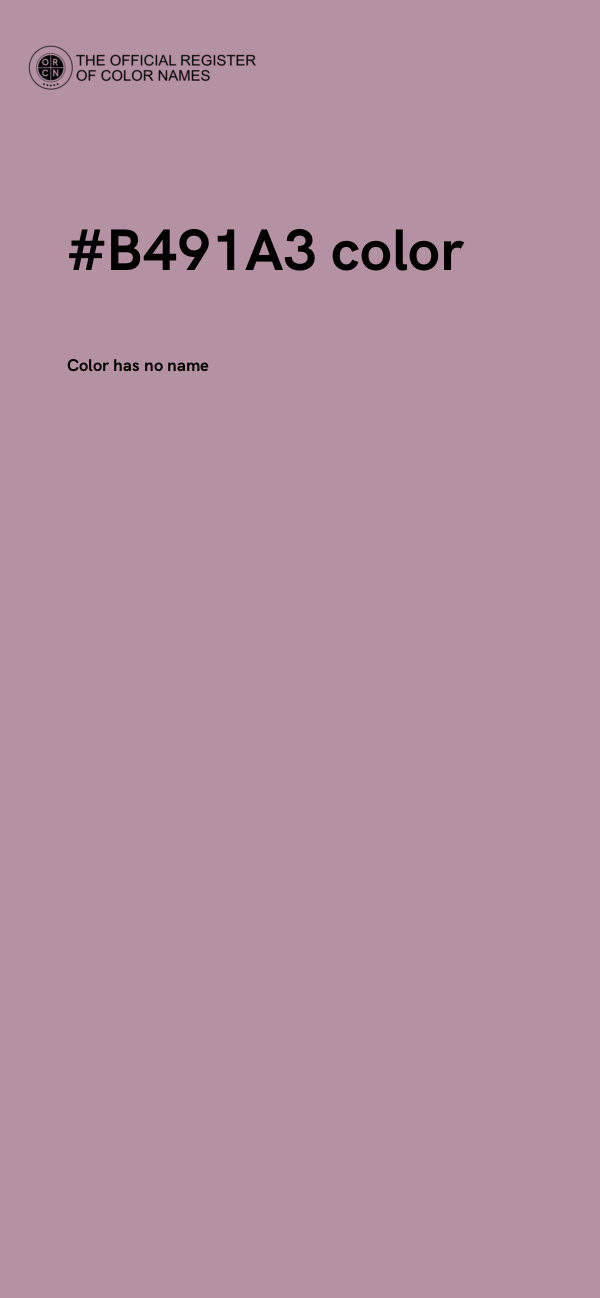 #B491A3 color image