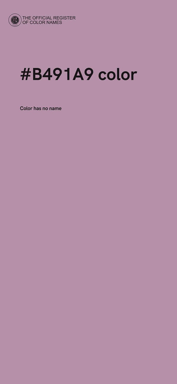 #B491A9 color image