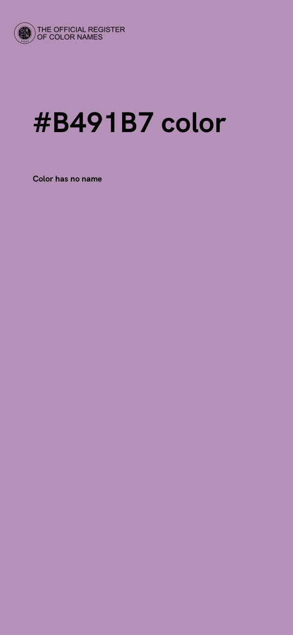 #B491B7 color image