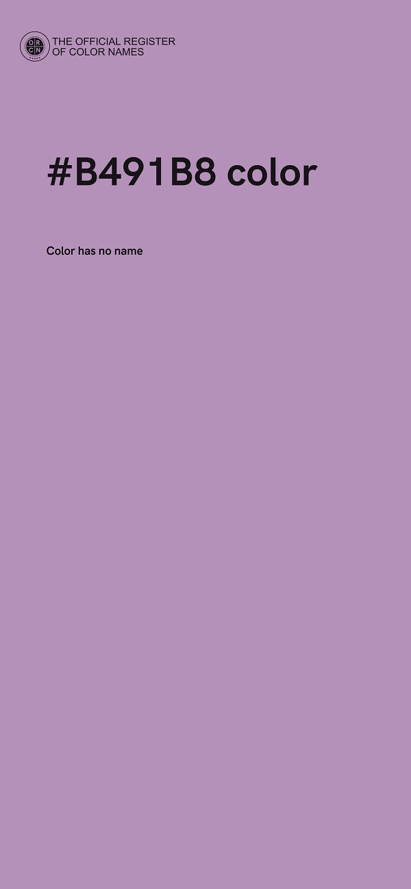 #B491B8 color image