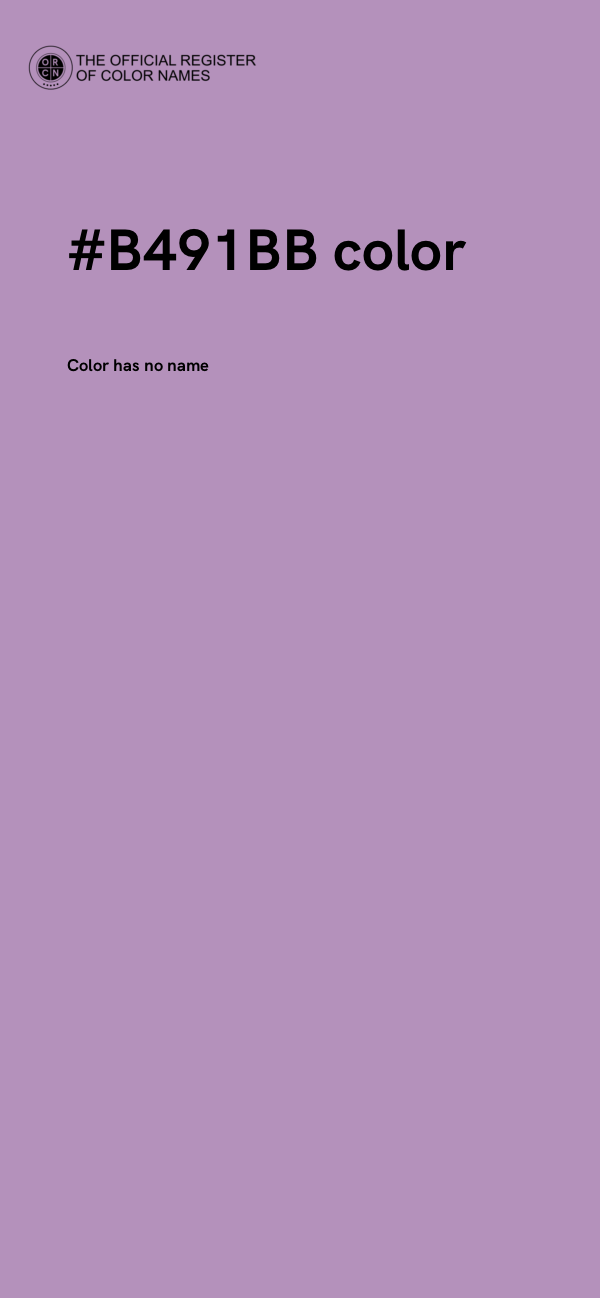 #B491BB color image