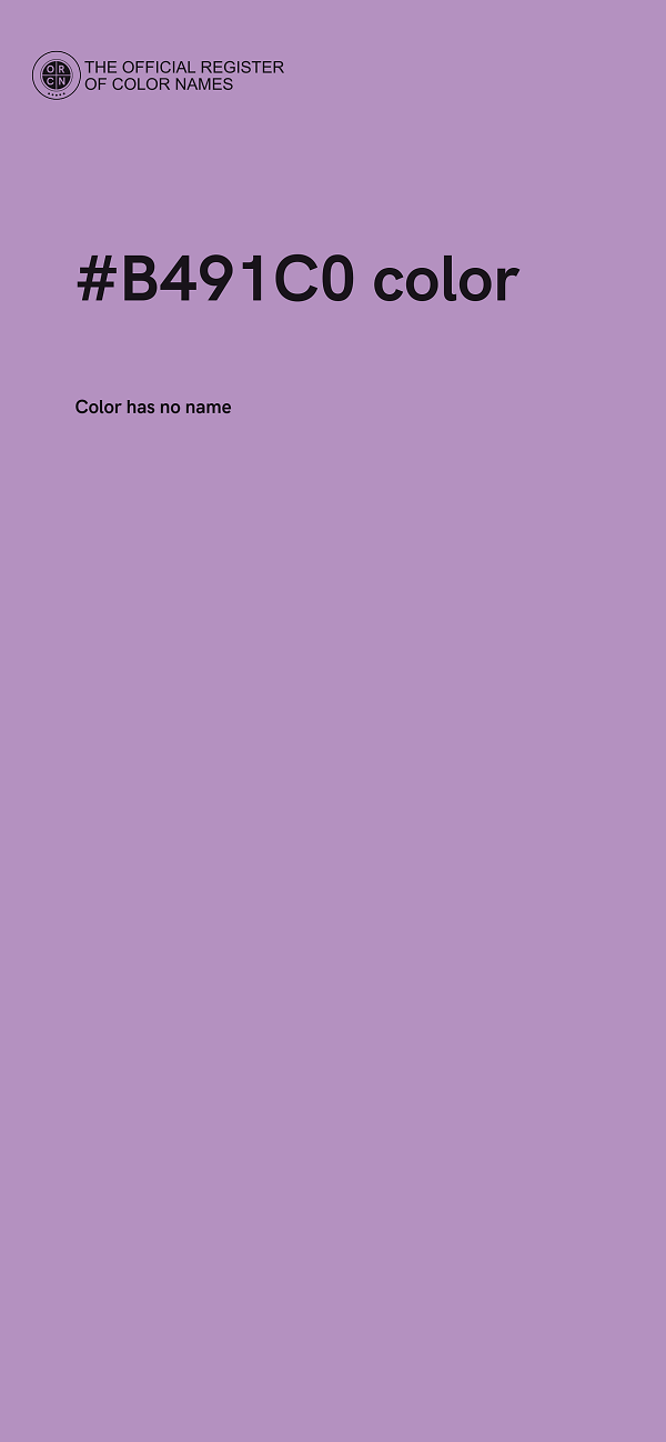 #B491C0 color image
