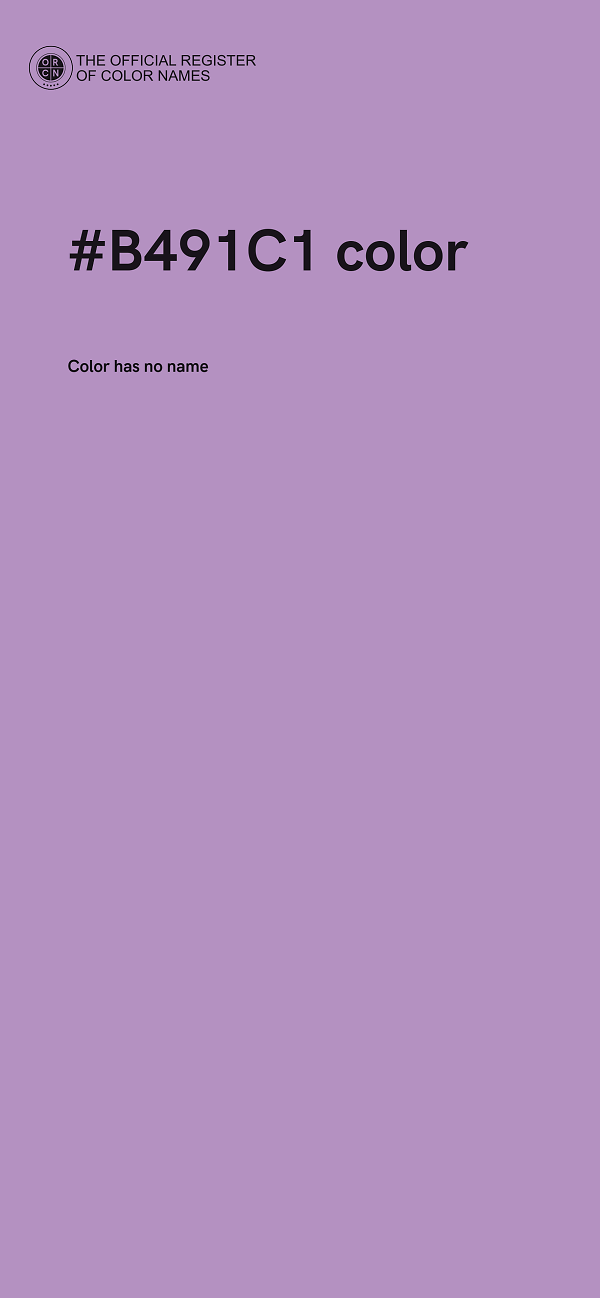 #B491C1 color image