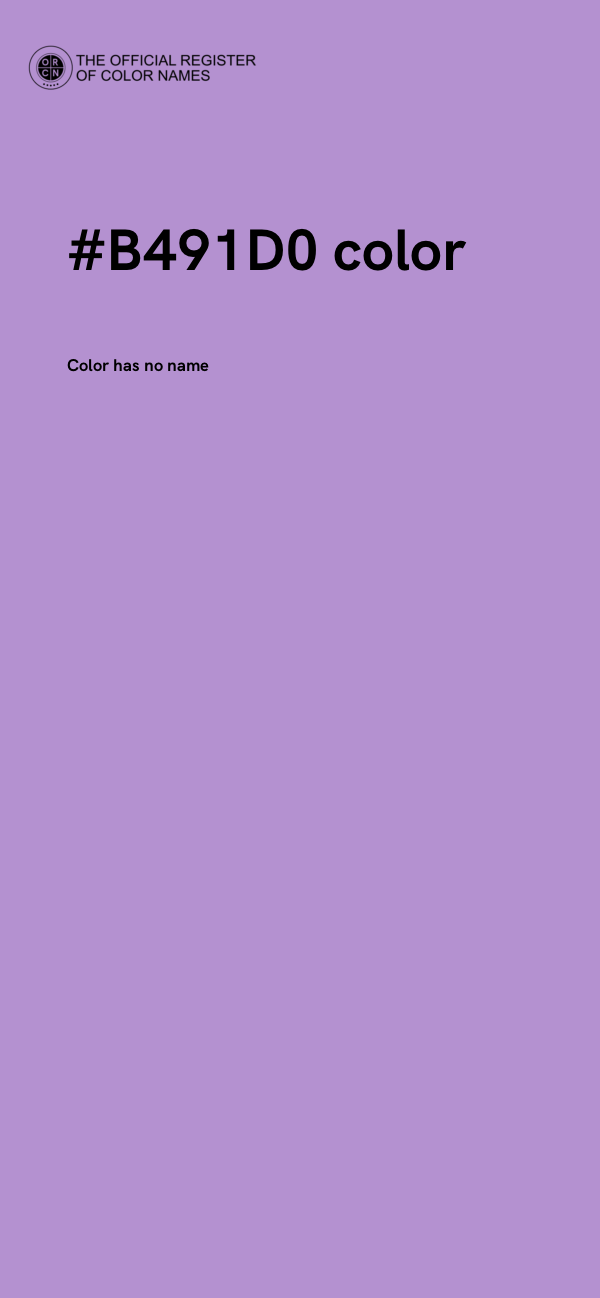 #B491D0 color image