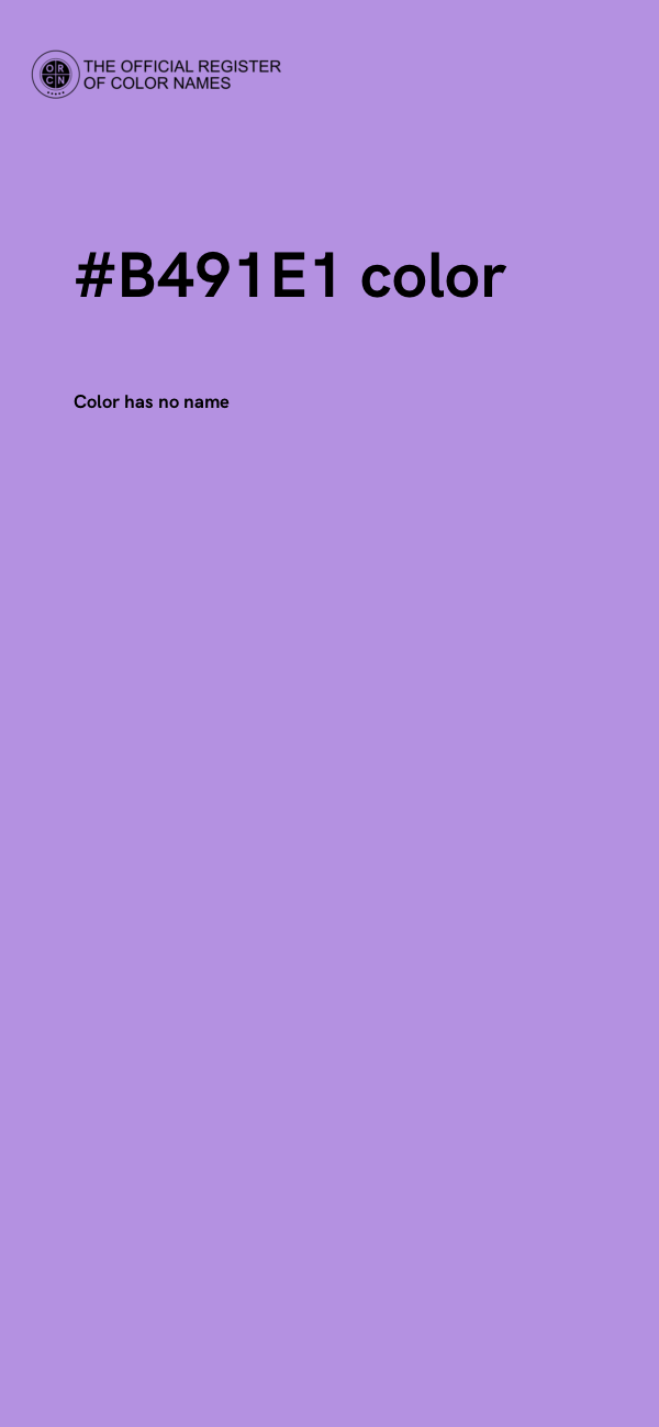 #B491E1 color image