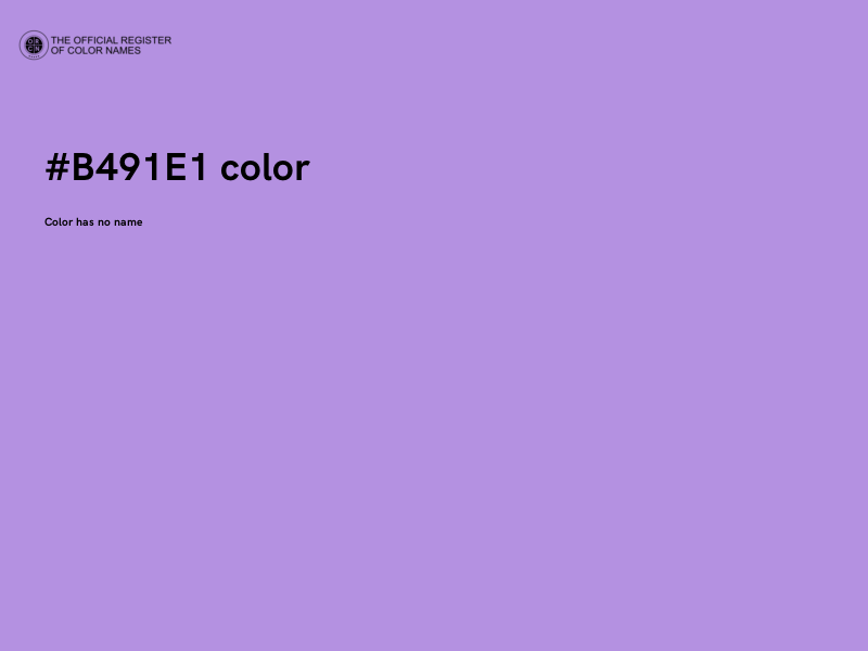 #B491E1 color image