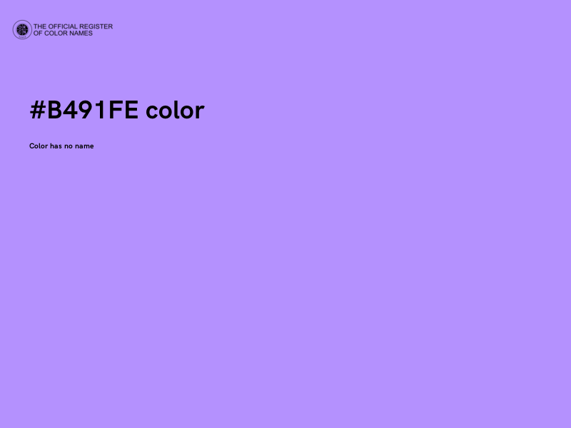 #B491FE color image