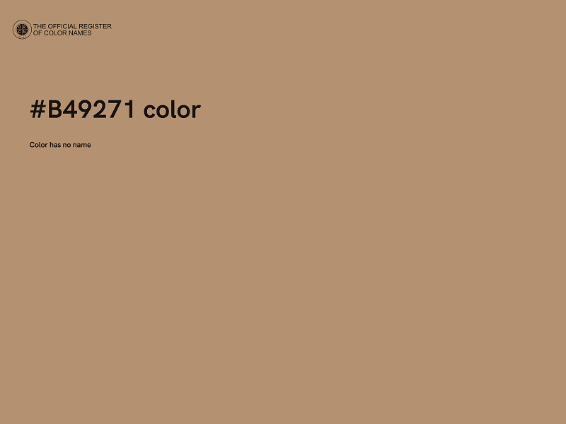 #B49271 color image