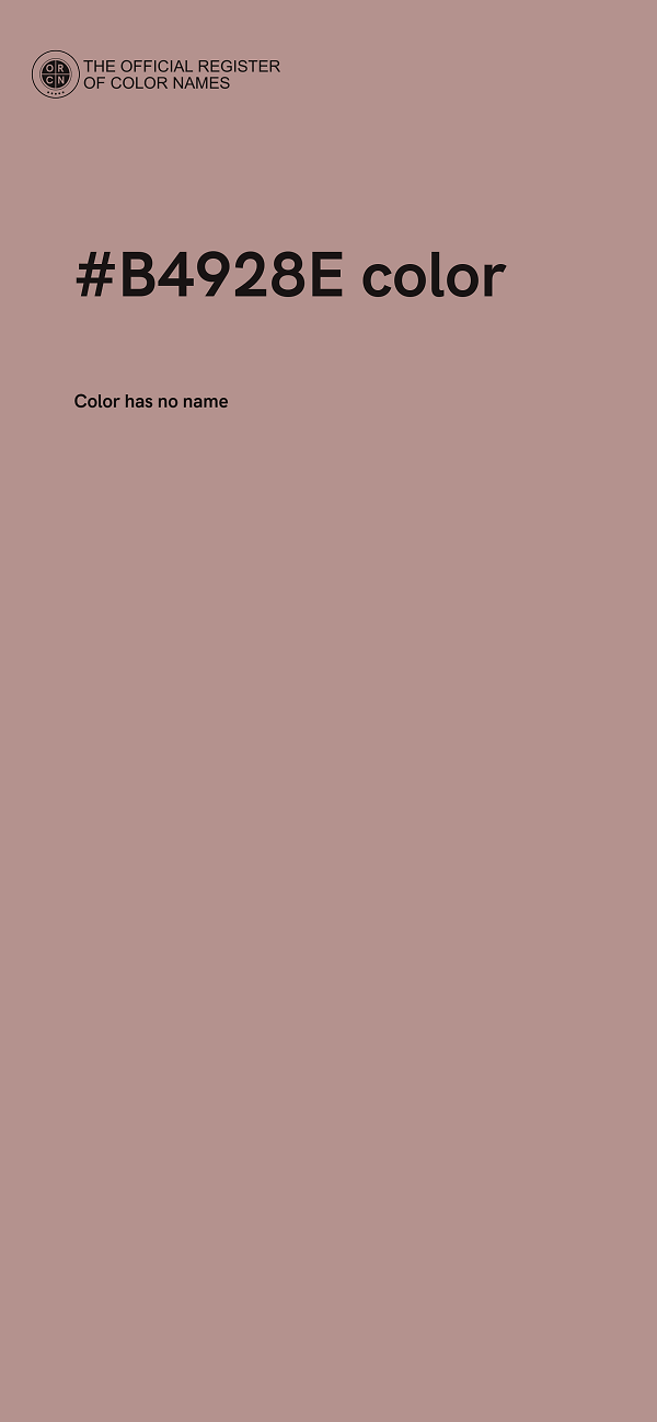 #B4928E color image