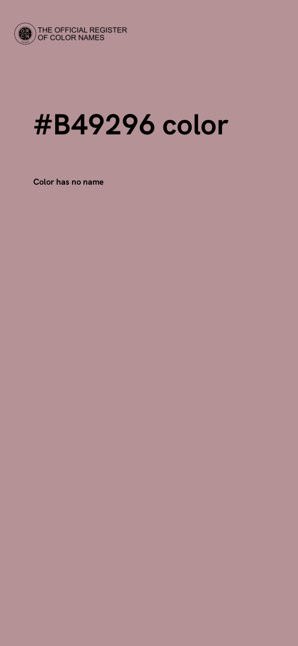 #B49296 color image
