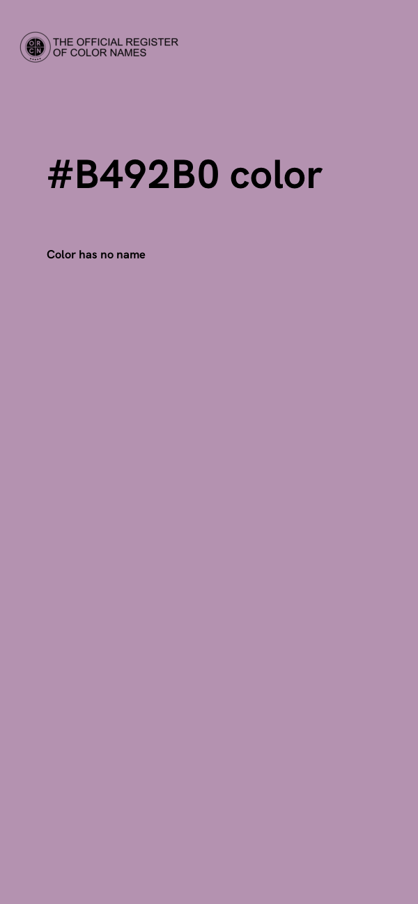 #B492B0 color image