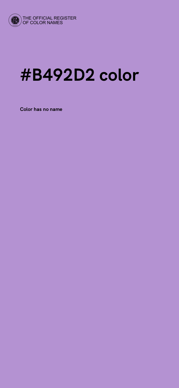 #B492D2 color image