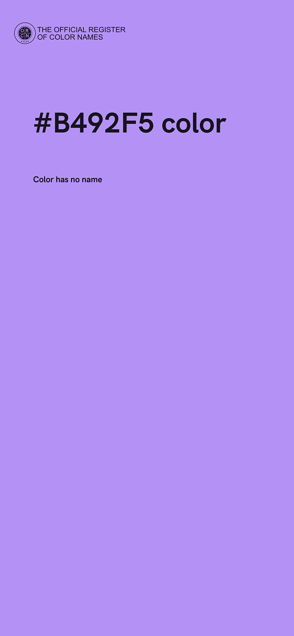 #B492F5 color image