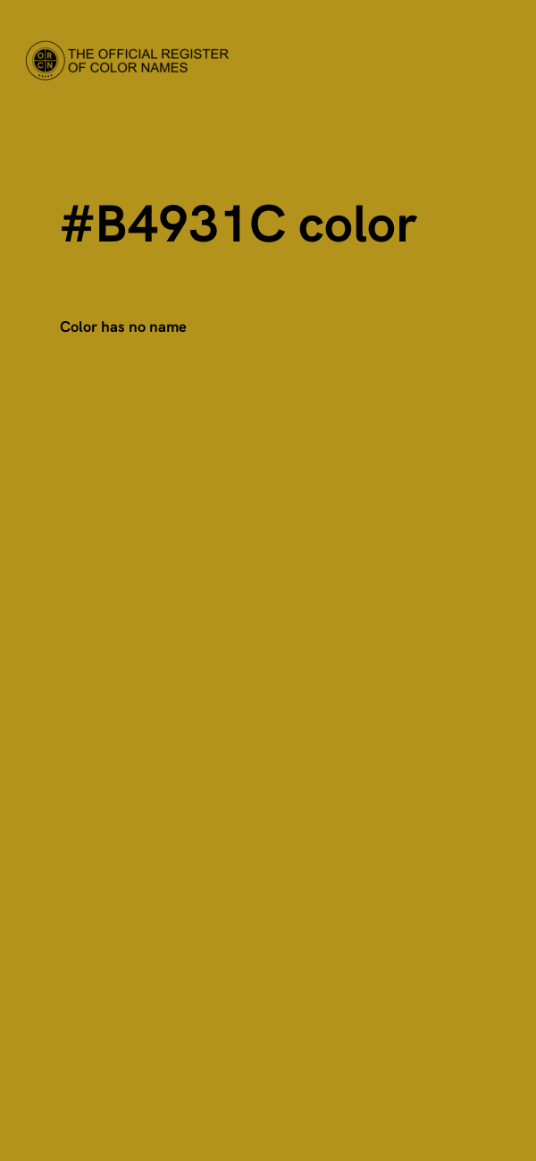 #B4931C color image