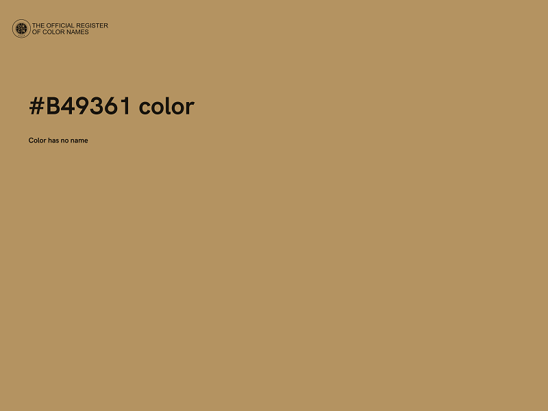 #B49361 color image