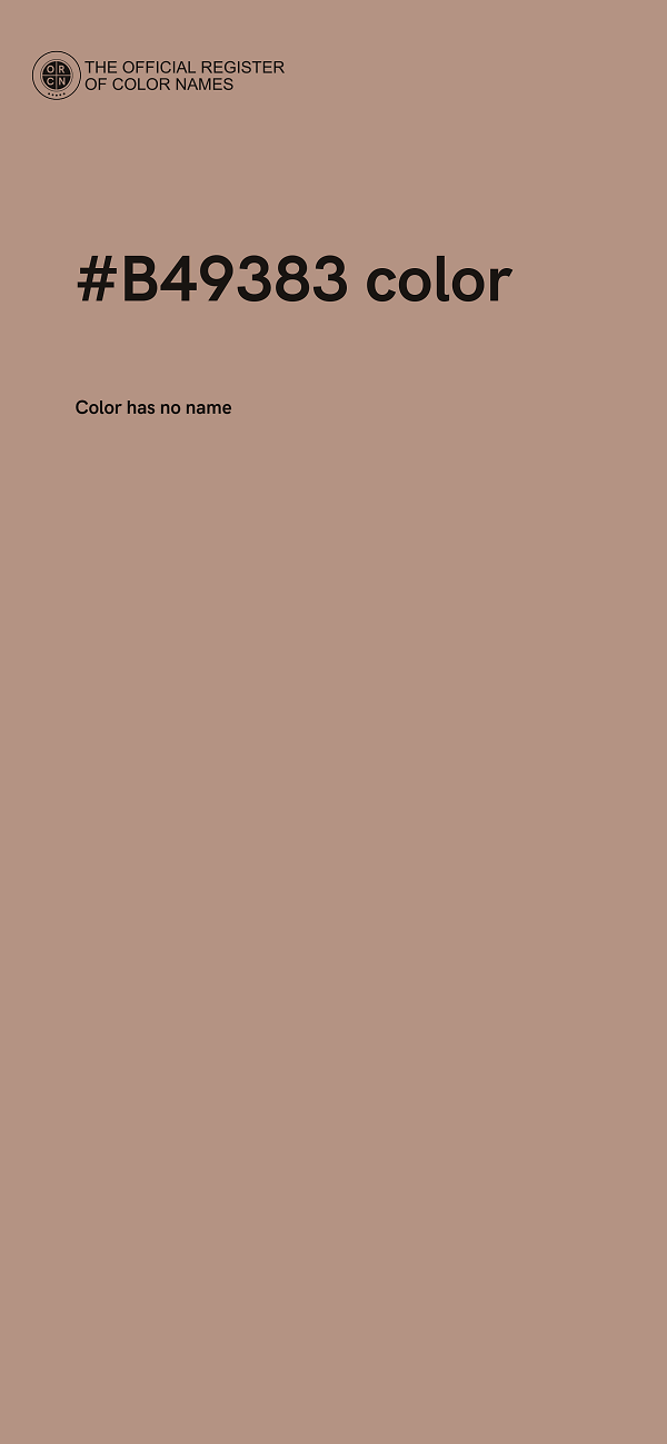 #B49383 color image