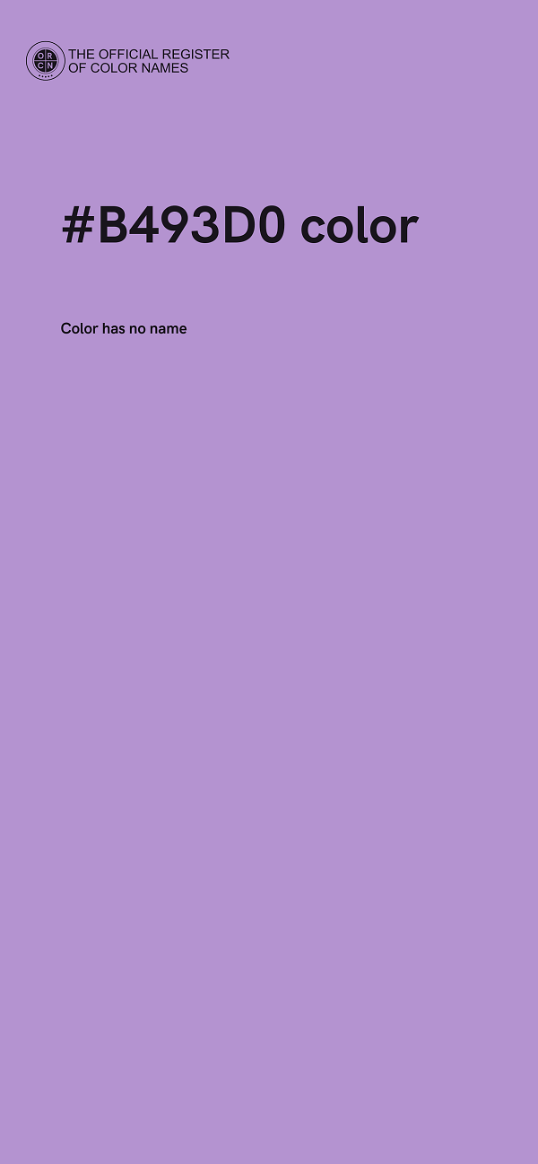 #B493D0 color image