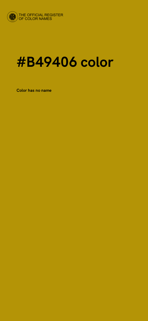 #B49406 color image