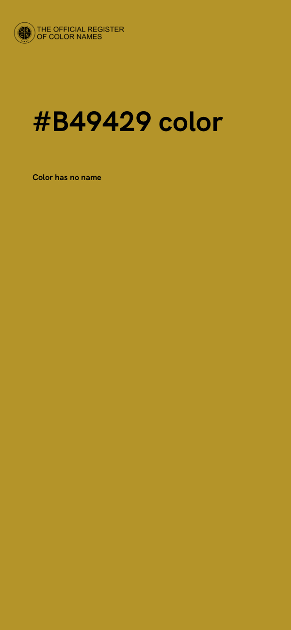 #B49429 color image
