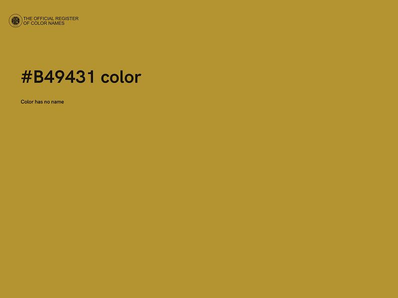 #B49431 color image