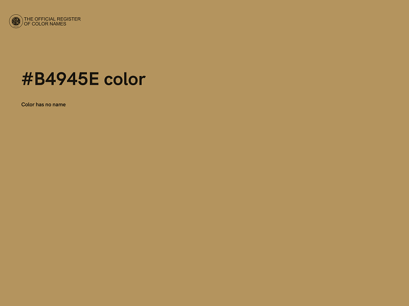 #B4945E color image