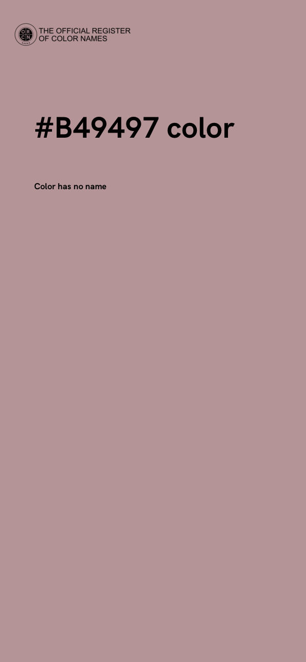 #B49497 color image