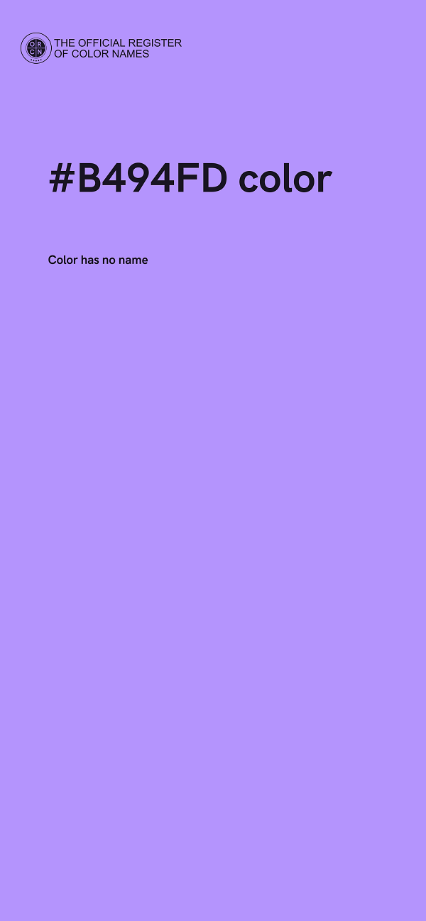 #B494FD color image