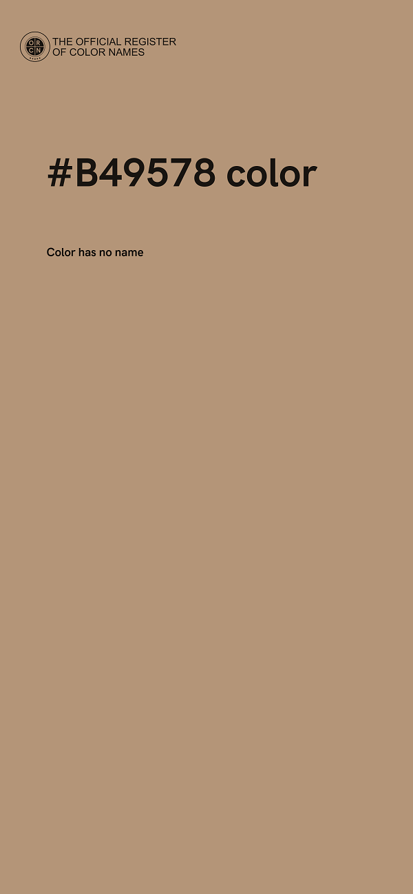 #B49578 color image