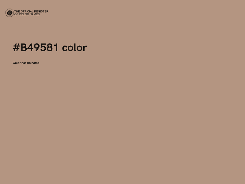 #B49581 color image