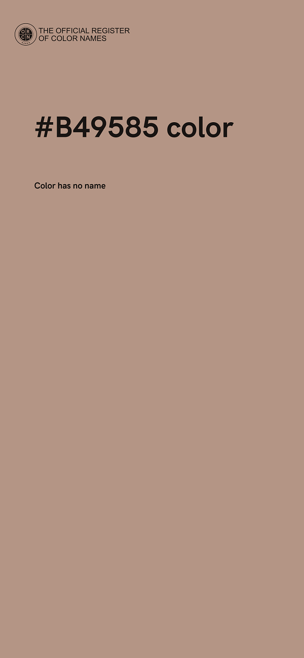 #B49585 color image