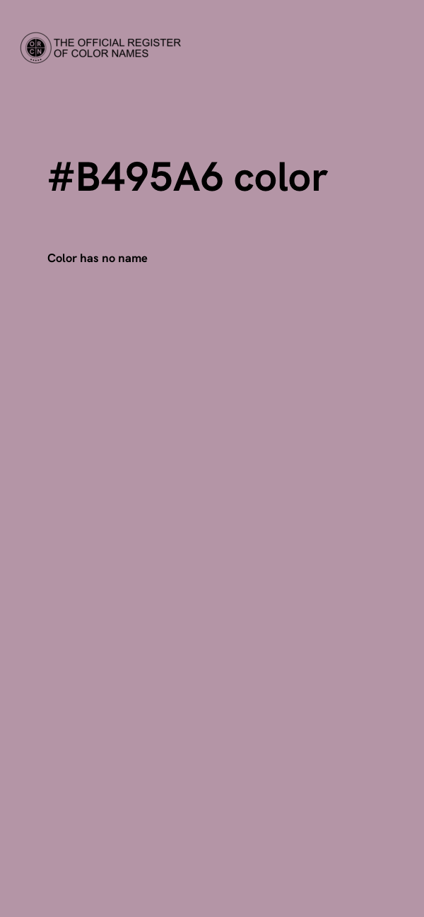 #B495A6 color image