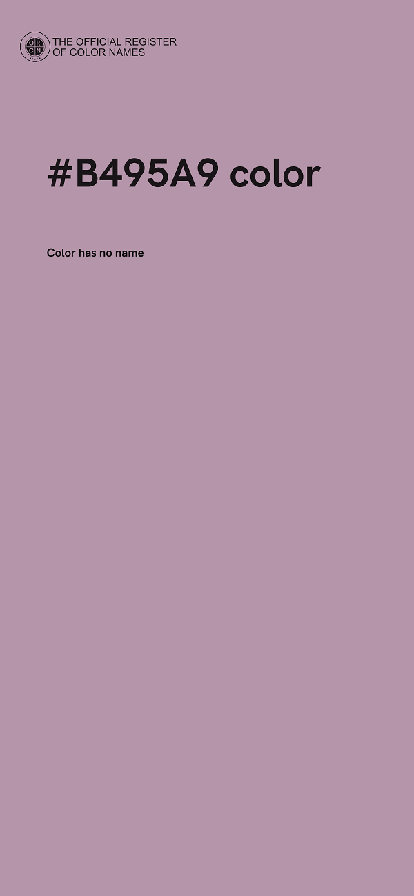 #B495A9 color image