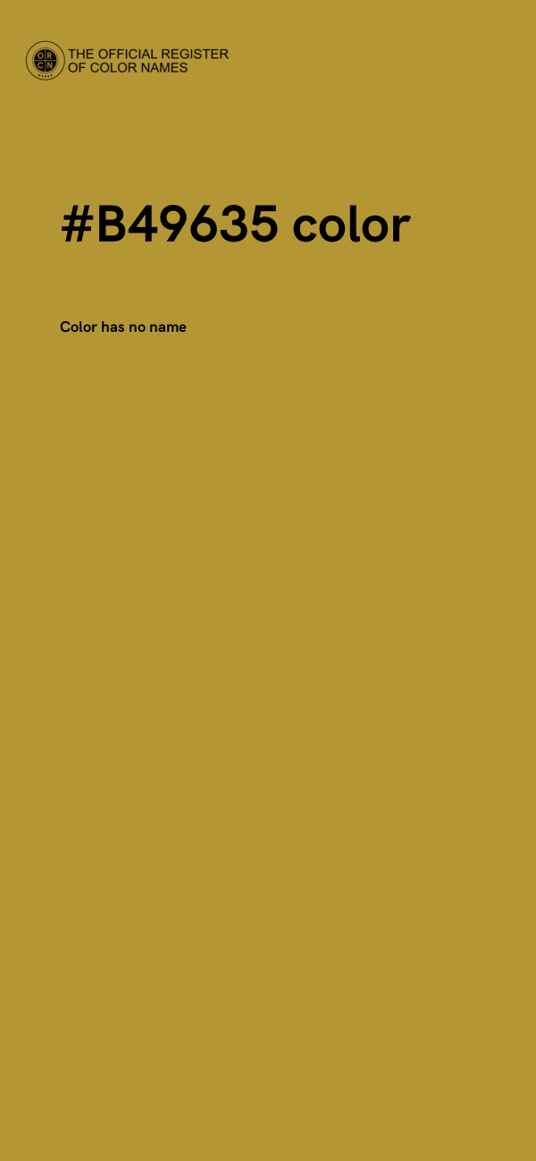 #B49635 color image