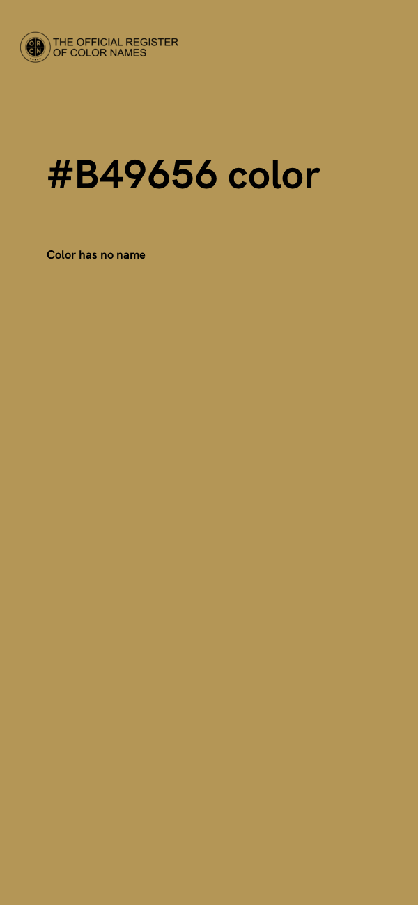 #B49656 color image