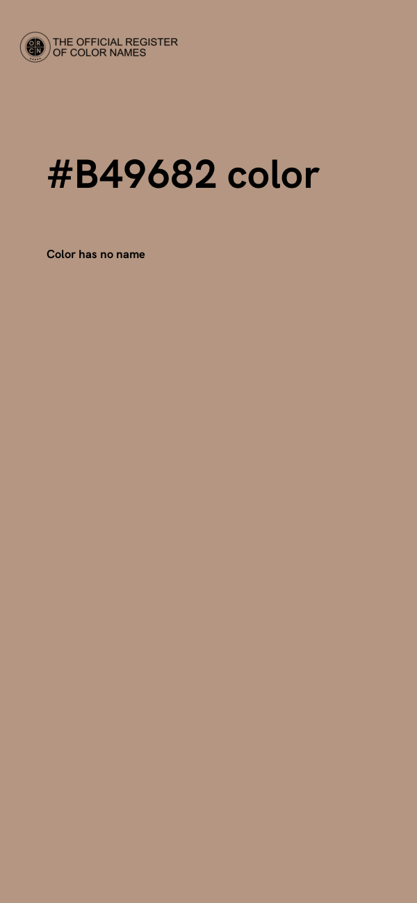 #B49682 color image