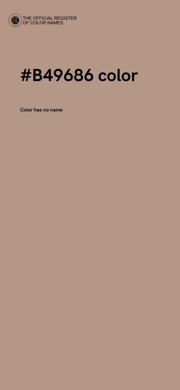#B49686 color image