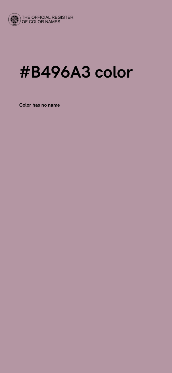 #B496A3 color image