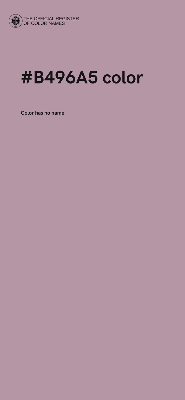 #B496A5 color image