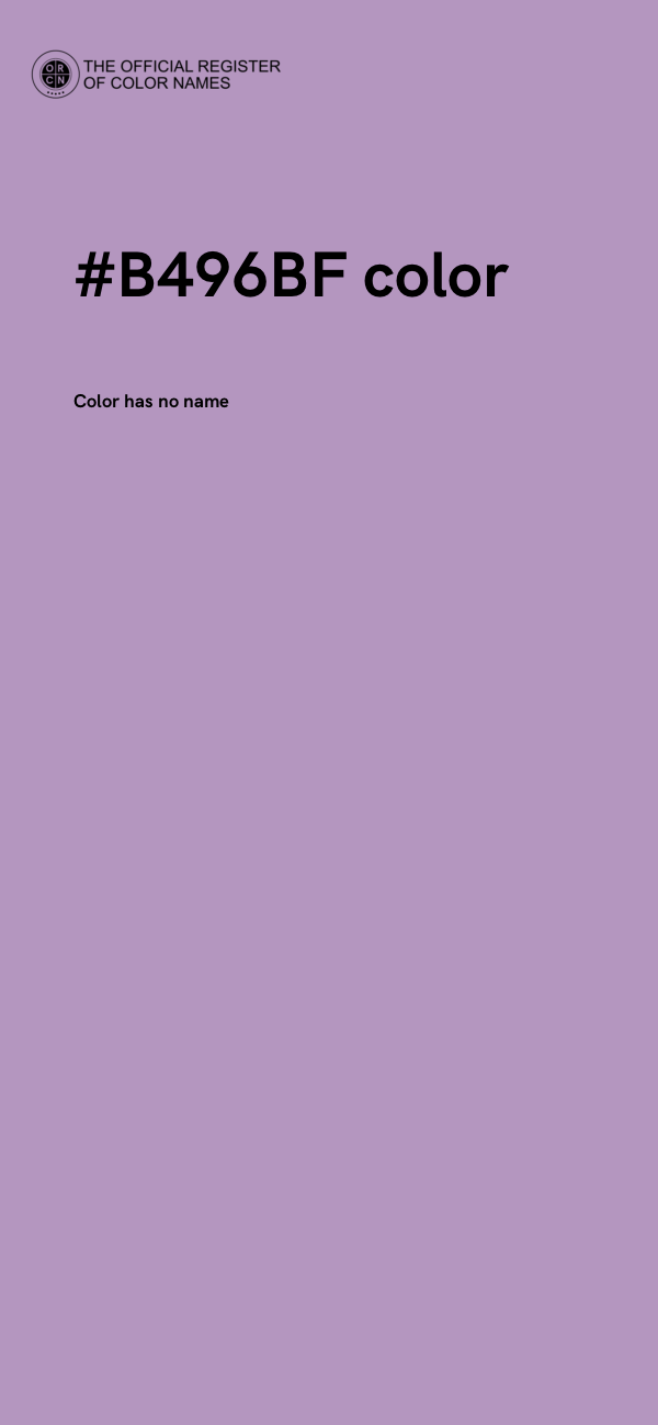 #B496BF color image