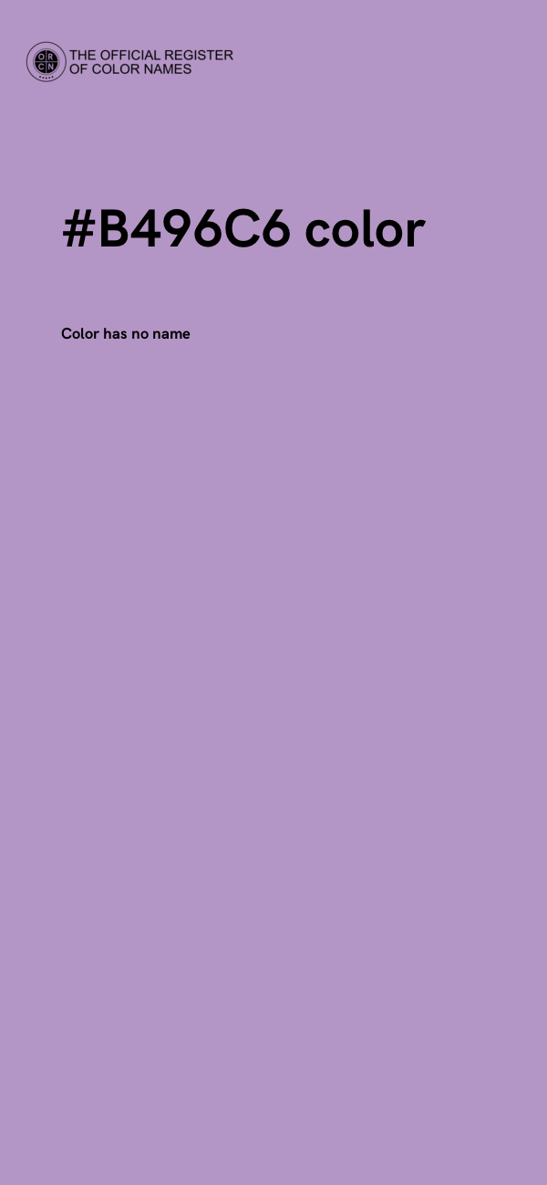 #B496C6 color image