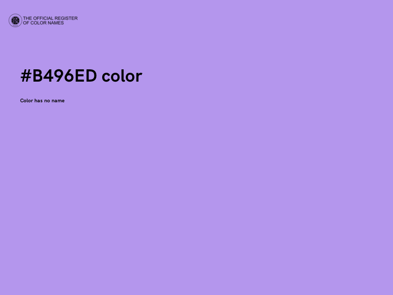 #B496ED color image