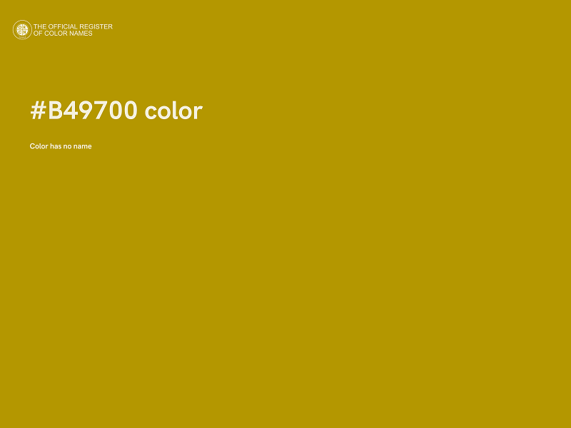#B49700 color image