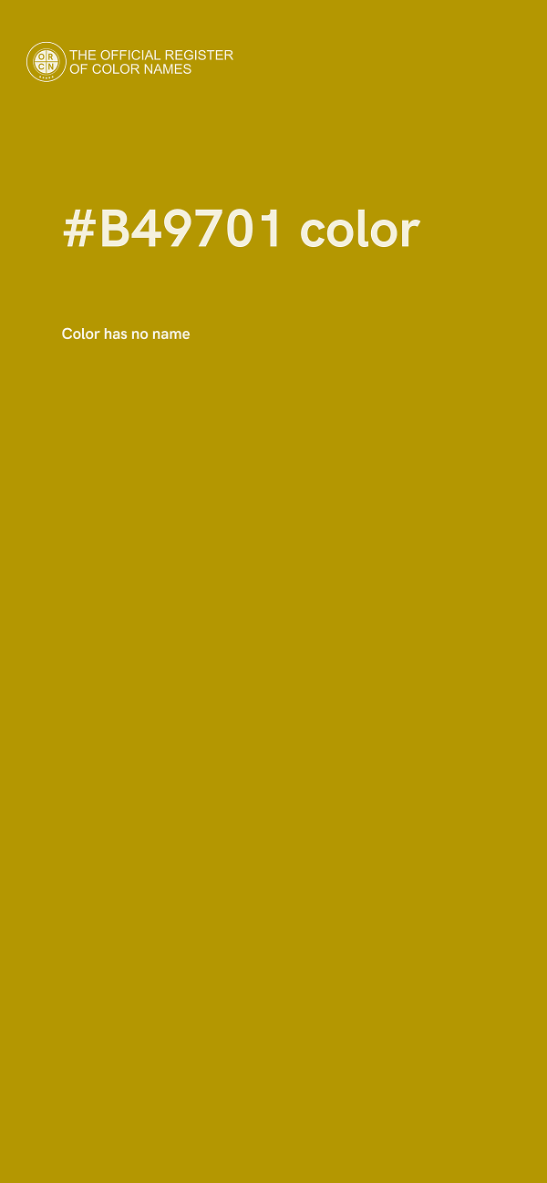 #B49701 color image