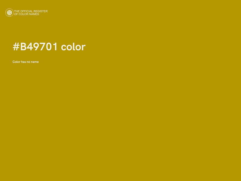 #B49701 color image