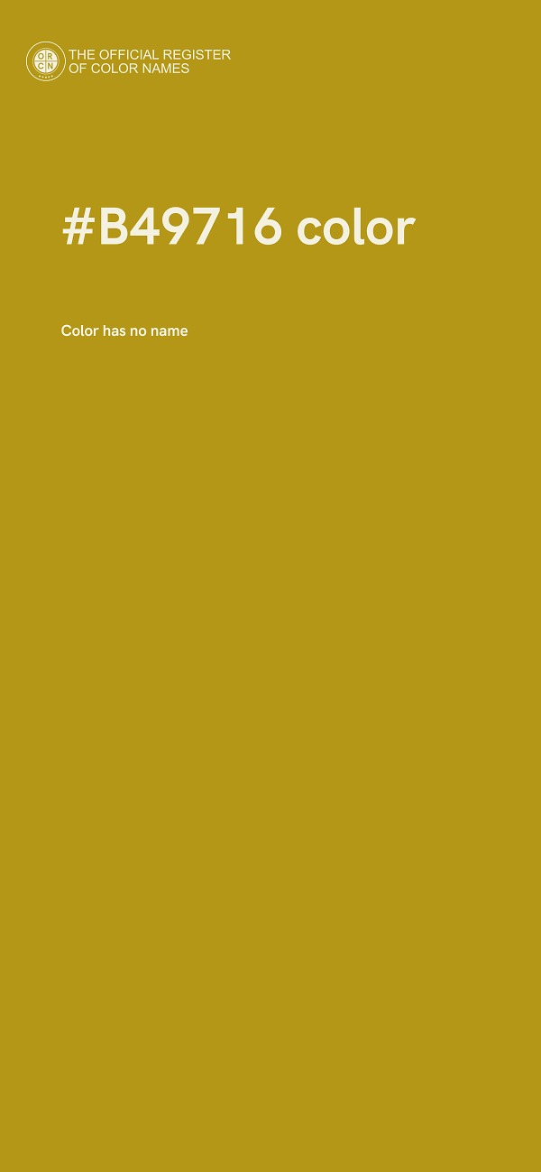 #B49716 color image