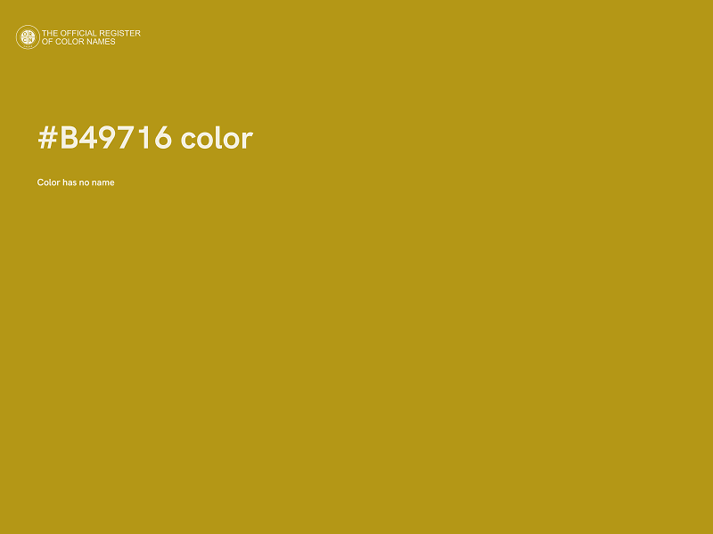 #B49716 color image
